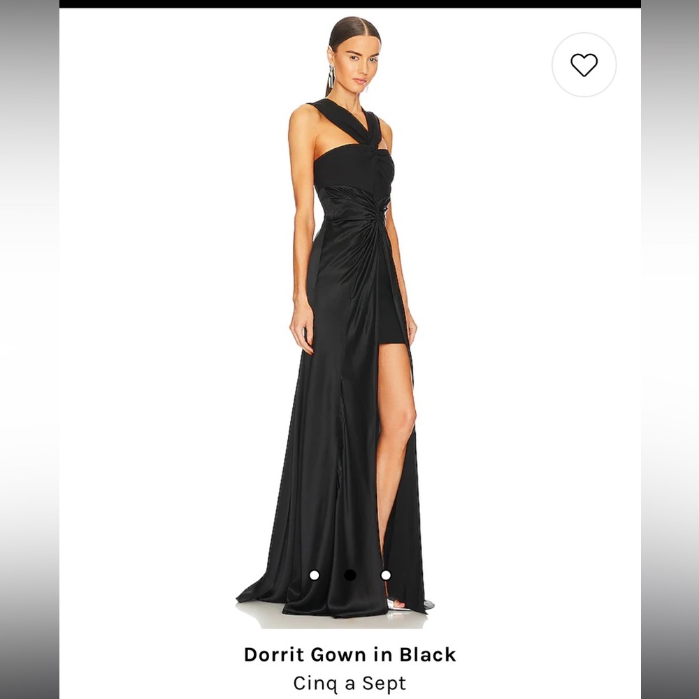 Cinq a Sept Dorrit Halterneck Black Gown